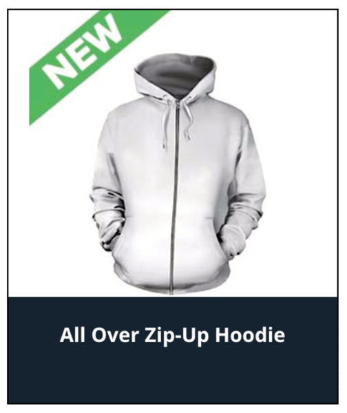 All Over Zip-up Hoodie