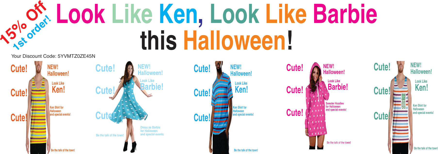 look like ken, look like barbie ad
