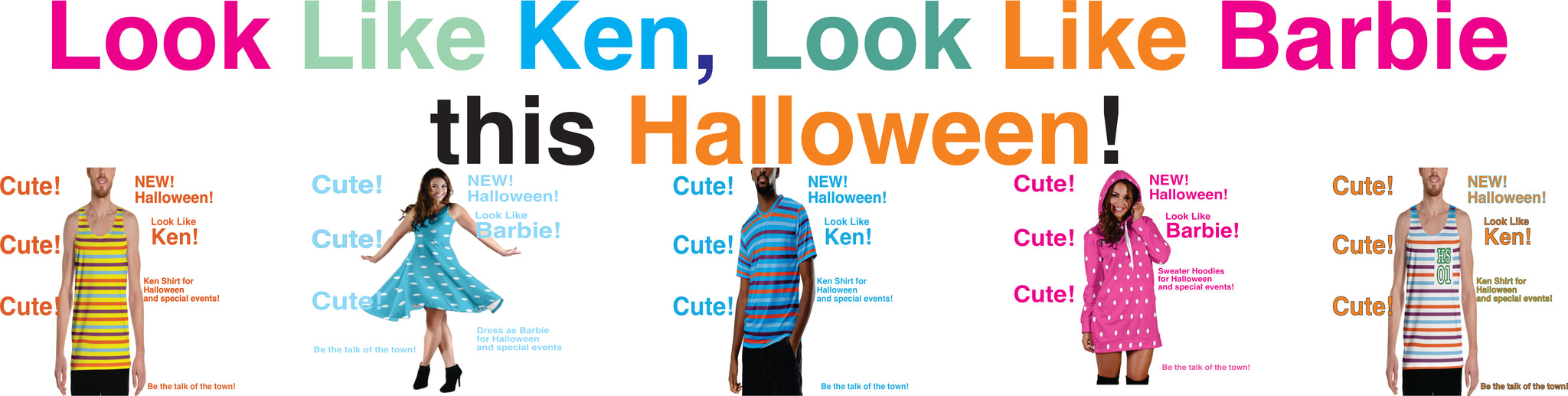 look like ken, look like barbie ad page