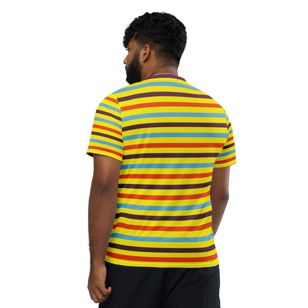 Hoodies4You "Look Like Ken" "Halloween" Yellow/Blue Stripe Shirt