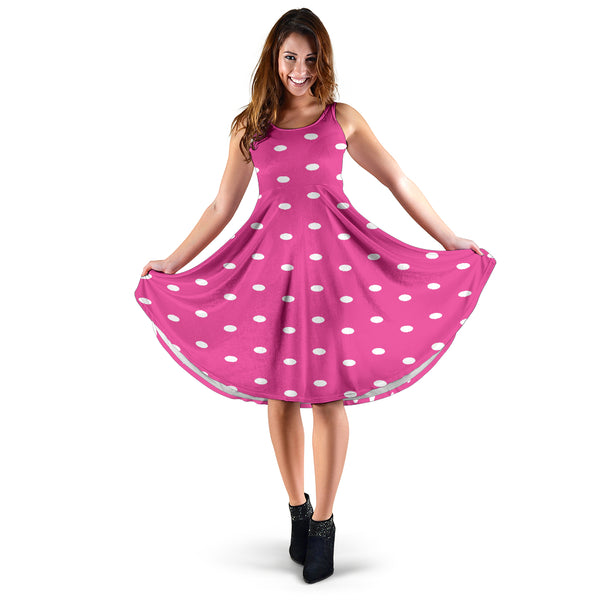 Hoodies4you "Look like Barbie" "Halloween Pink Dress w/White Polka Dots