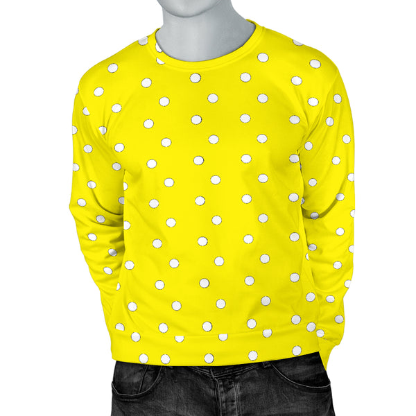 Hoodies4you "Look like Ken" "Halloween Yellow Sweater w/White Polka Dots