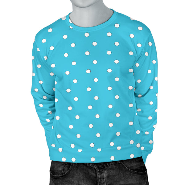 Hoodies4you "Look like Ken" "Halloween Blue Sweater w/White Polka Dots