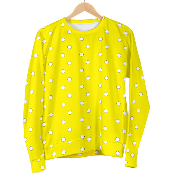 Hoodies4you "Look like Ken" "Halloween Yellow Sweater w/White Polka Dots