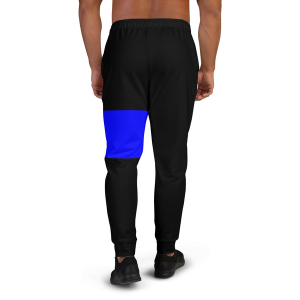 Hoodies4You "Just Me" Blue Block Logo Men's Joggers Pants