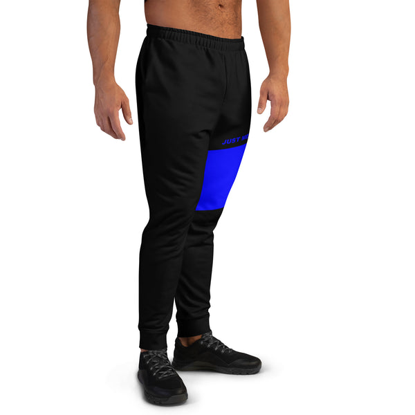 Hoodies4You "Just Me" Blue Block Logo Men's Joggers Pants