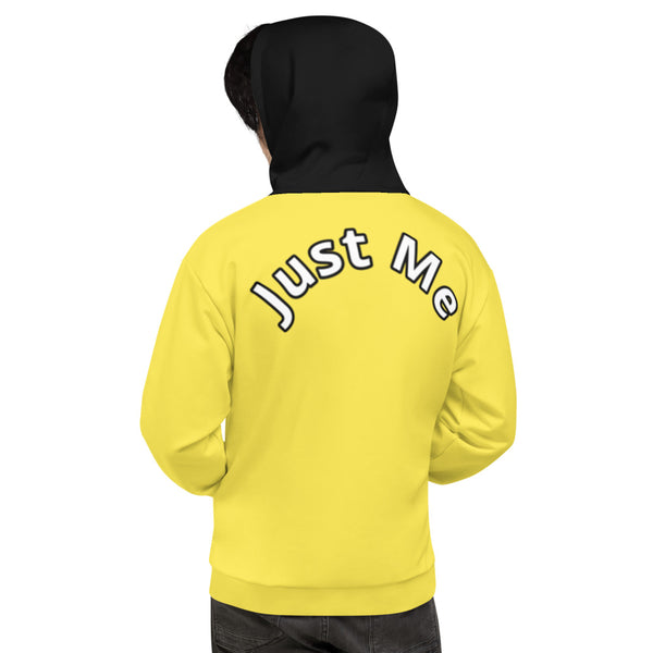 Hoodies4you "Just Me" Yellow w/Black Hood (Back Just Me) #010