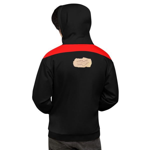 Hoodies4You "Just Me", "Trust Your Gut" Black w/Black Hood and back tag