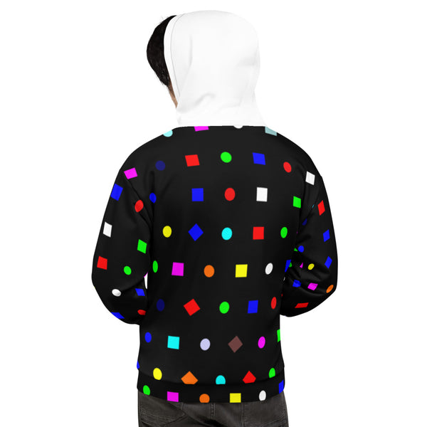 Hoodies4You  "Just Me" Colorful Shapes w/White Hood