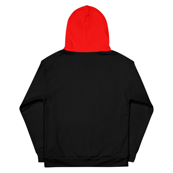 Hoodies4You "Just Me" "Trust Your Gut" Black w/Red Letters and Hood