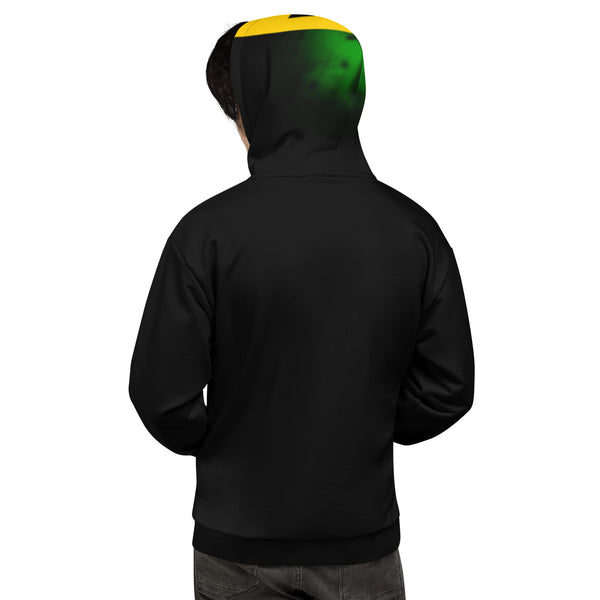 Hoodies4You "Just Me" Green Logo Black w/Black, green and yellow Hood