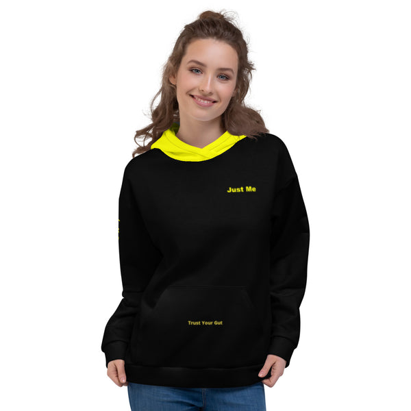 Hoodies4You "Just Me" "Trust Your Gut" Black w/Yellow Hood (SP)