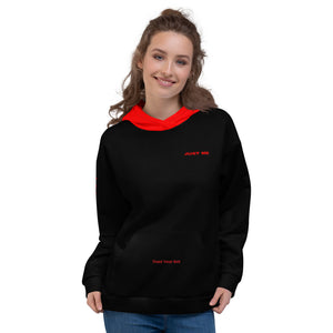 Hoodies4You "Just Me" "Trust Your Gut" Black w/Red Hood (SP)