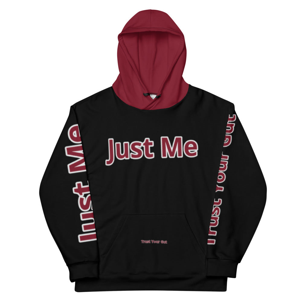 Hoodies4you "Just Me" "Trust Your Gut" All Burgundy