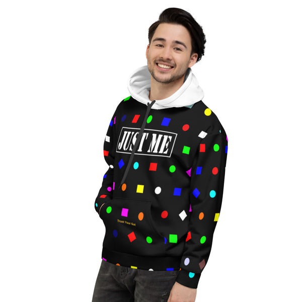 Hoodies4You  "Just Me" Colorful Shapes w/White Hood