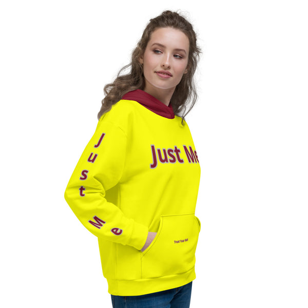 Hoodies4you "Just Me" "Trust Your Gut" Women's w/Ruby Red Hood
