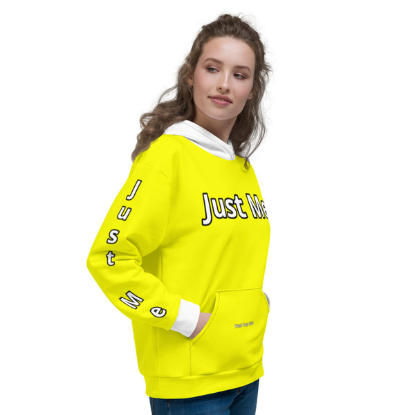 Hoodies4you "Just Me" "Trust Your Gut" Yellow w/White Cuffs and Hood