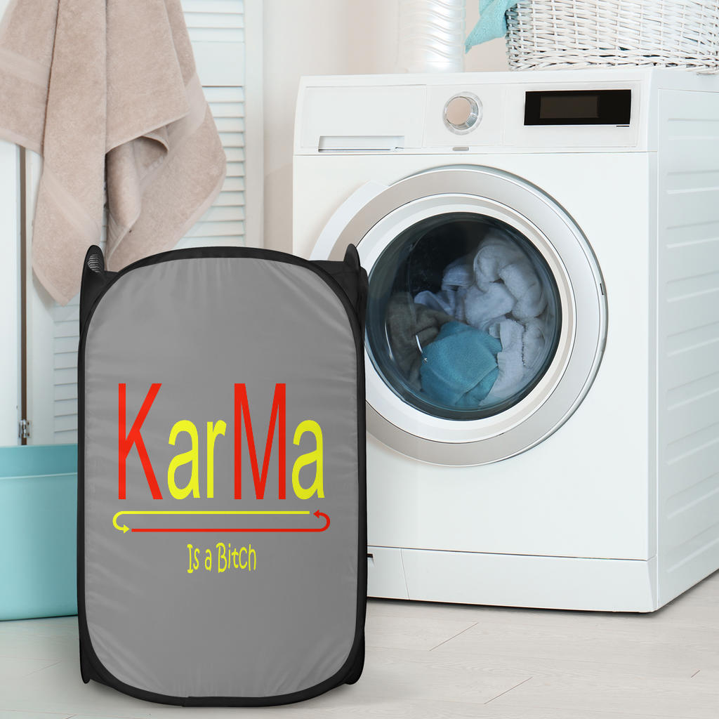 Hoodies4You 'Karma Is a Bitch" Laundry Hamper