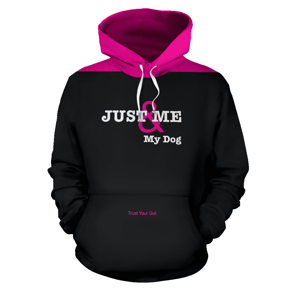 Hoodies4You "Just Me & My Dog" Black w/Pink Hood