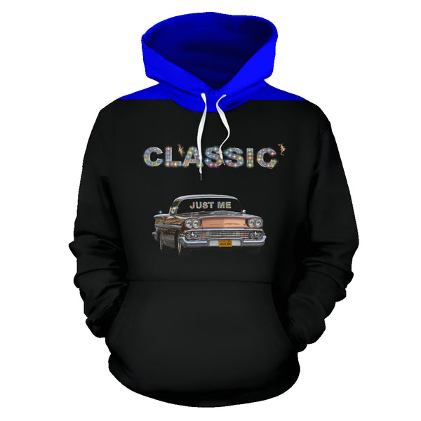 Hoodies4You "Just Me" Classic Car Black w/Blue Hood