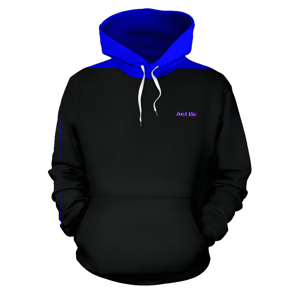 Hoodies4You "Just Me" Black and Blue Cape (SP)