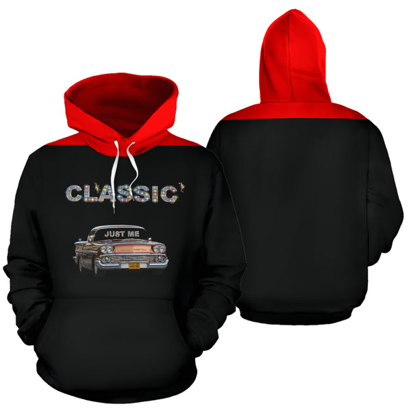 Hoodies4You "Just Me" Classic Car Black w/Red Hood