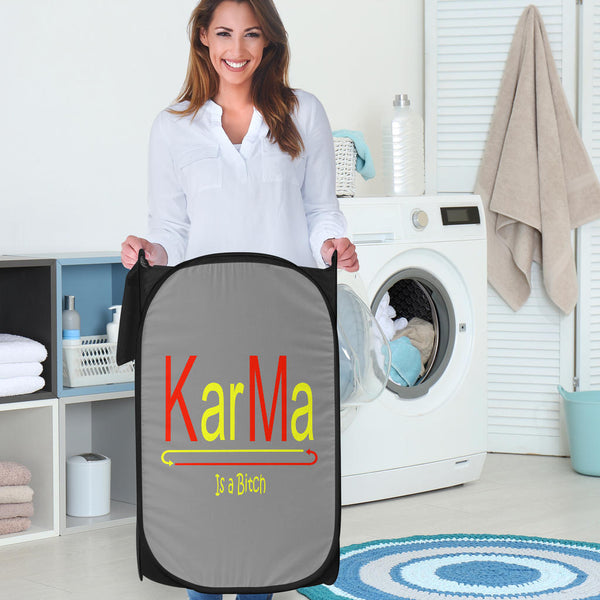 Hoodies4You 'Karma Is a Bitch" Laundry Hamper